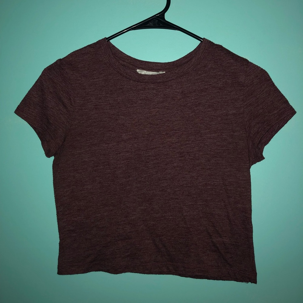 Maroon crop top